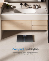 RENPHO 550lb Scale for Body Weight, Digital Bathroom Scale with Large LED Display, Big Platform Weighing Machine with Extra-High Capacity, Most Accurate to 0.05lb, 13x11.8in, Core 1L