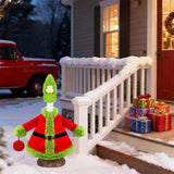 Teeanzo Christmas Winter Goose Outfit for 23" Porch Goose Holiday Red Green Cloths Costume Xmas Winter Outdoor Garden Patio Yard Lawn Art Decoration
