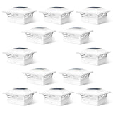 JOFIOS Solar Fence Post Lights, Cap Lights for 4x4/5x5 Vinyl Fence and 4x4/6x6 Wooden Post, Warm White/Cool White Lighting, White Solar Cap Outdoor Waterproof Decorate Garden Pathway Dcek Patio