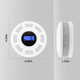 GiiHoo Smoke and Carbon Monoxide Detector Combo Powered by Battery, 2 in 1 CO & Smoke Alarm with LED Warning Light Indicators for Home, Travel, RV, Garage (6 Pack)