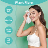 Ditoi Face Towels, 10"×12" Disposable Face Towel, Face Towelettes XL, Ultra Soft Makeup Remover Dry Wipes, Thick Face Towel for Cleansing,300 Count (6 Pack)