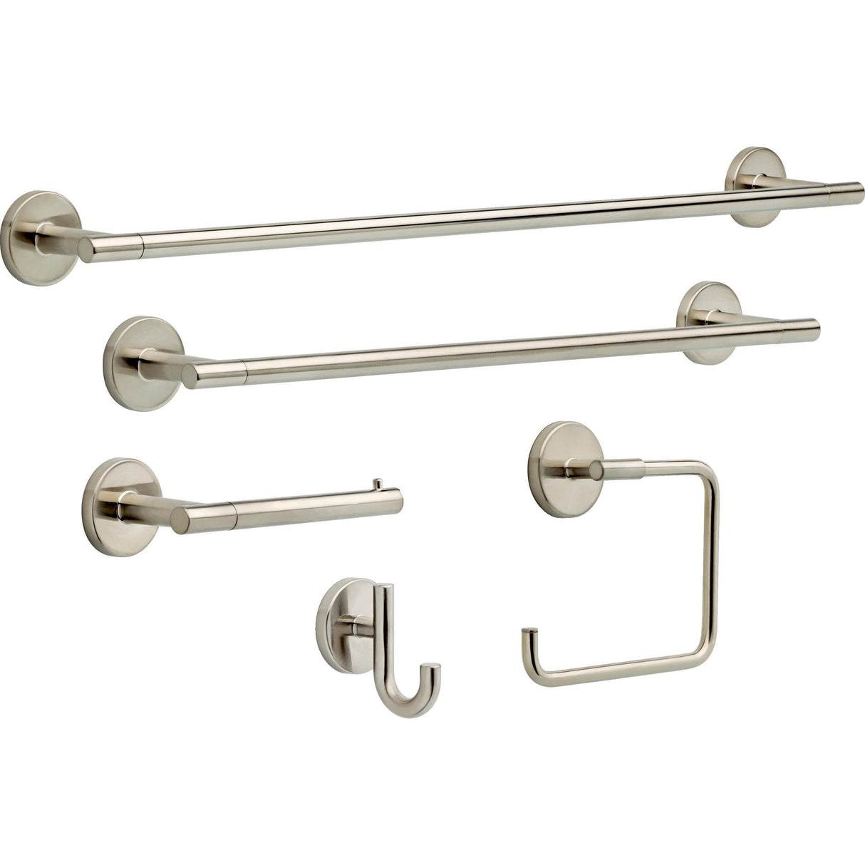 Delta Trinsic (1-Pack) Toilet Paper Holder Brilliance Stainless Steel Tissue Roll Holder for Bathroom Organization and Storage Single Post Toilet Tissue Holder Wall Bathroom Accessories 75950-SS