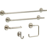 Delta Trinsic (1-Pack) Toilet Paper Holder Brilliance Stainless Steel Tissue Roll Holder for Bathroom Organization and Storage Single Post Toilet Tissue Holder Wall Bathroom Accessories 75950-SS