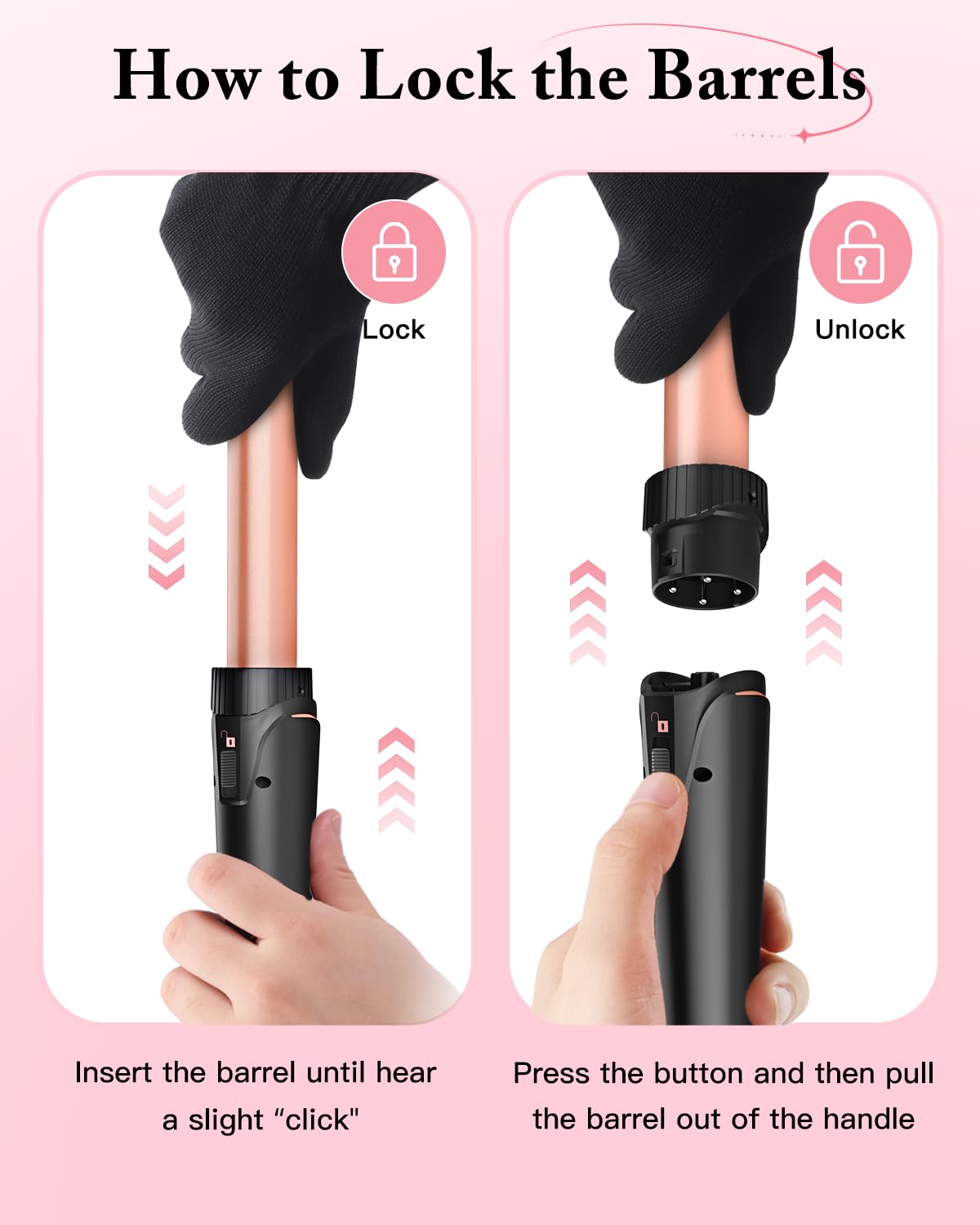 BESTOPE PRO 5 in 1 Curling Iron, Curling Wand Set with Negative Ion Thermal Brush and 4 Interchangeable Ceramic Curling Irons (0.35“-1.5”), Fast Heating Crimper Hair Tool in All Hair Type, Women Gifts