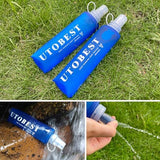 UTOBEST Soft Flask, 2 Pack Soft Flask Running Bottles 500ml,TPU Foldable Running Flask, Portable Collapsible Flask Handheld for Travel Traveling Hiking Cycling City Walk