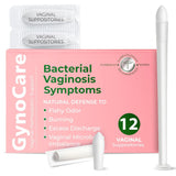 Bacterial Vaginosis Symptoms Relief For Women | Boric Acid Suppositories For Women | Natural Homeopathic for Odor, Itching, Discharge, BV, and Vaginal Microbiota Imbalance | 12 Vaginal Suppositories