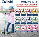 3-Wheel Kids Scooter - Lean-to-Steer Technology, Adjustable Height Handlebar, Anti-Slip Deck, Scooter for Boys & Girls Ages 3+, Child Safety Approved, Support Riders Up To 165 lbs, Red and Blue