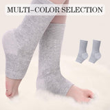 Mustowl One Compress Bamboo Foot Sleeves, Ankle Protection Socks,Ankle Compression Socks for Swelling Sprain Cold Protection (Grey 1 Pair, L(41-44))