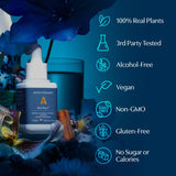 Apothékary Blue Burn Herbal Liquid Drops Supplement | Dietary Metabolism Support Supplement with Oregon Grape Root, Blue Spirulina, Maca Root and Berberine, Liquid Vitamins | 1.22 Fl Oz, 30 Servings