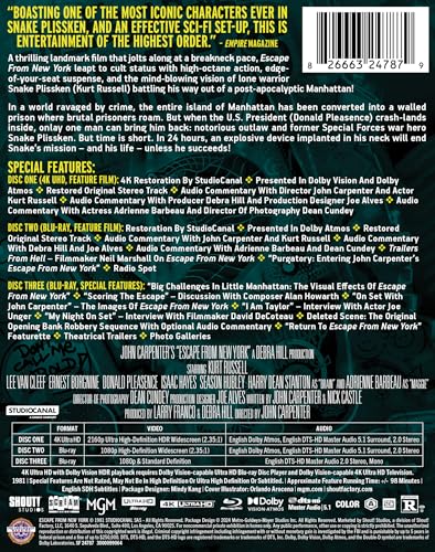 Escape from New York - Limited Edition Steelbook 4K Ultra HD + Blu-ray [4K UHD]