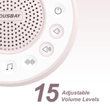 Housbay White Noise Machine with 31 High Fidelity Soothing Sounds, 5W High Power Loud Enough Speaker, Easy Volume Control, Sleep Timer, Sound Machine for Baby, Kids, Adults, Light Sleeper