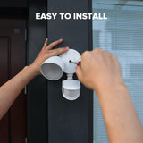 LUTEC 32W 3500 Lumen LED Security Lights Motion Sensor Light Outdoor, 5000K Daylight, IP65 Waterproof, Dusk to Dawn, Motion Detector Flood Light for Garage, Yard, Porch-White