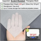 Upgraded Magnetic Screen Door Thicker 250g/m² Reinforced Mesh,36 Longer Magnets,Door Screen Magnetic Closure for Single Door,Heavy Duty Door Net Screen with Magnet,Fit Doors to 36 x 80 Inch,White