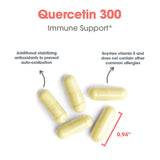 Allergy Research Group Quercetin 300 Dietary Supplement - Immune Support, Stabilized with Antioxidants, Bioflavonoid, Mast Cell, Hypoallergenic, Delayed-Release, Vegetarian Capsules - 60 Count