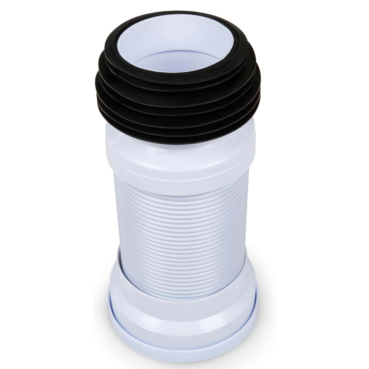 Kudos-Trading - Flexible Toilet Pan Connector Universal WC Flexi Slinky Waste Soil Pipe 240mm-500mm, Adjustable Length, Easy to Install, Anti-Kink & Odour Resistant, Suitable for All Standard Toilets.