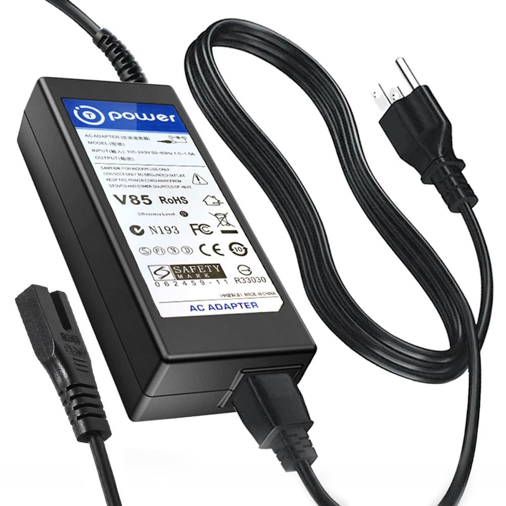 T POWER 24V Charger for Cloud Massage 9486098094 Shiatsu Foot Massager Deep Kneading Machine with Heat Therapy XH2400-2500 XH24002500 Ac Dc Adapter Power Supply Cord