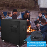 Cooler Cart Cover Black, Luxiv Waterproof Rolling Cooler Cover 34L x 20W x 32H inches 80 Quart Rolling Ice Chest Sleeve for Anti Rain, Sunlight, Dust (34L x 20W x 32H)