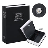 KYODOLED 10.5 Inch Diversion Book Safe with Key Lock, Secret Safe Metal Lock Box,Money Storage Collection Box,10.5" x 7.8" x 2.6" Black Extra Large