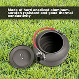 REDCAMP 0.8L Mini Outdoor Camping Kettle, Aluminum Water Pot with Carrying Bag, Compact Lightweight Tea Kettle
