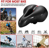Comfortable Seat Cushion for Men Women with Dual Shock Absorbing Ball Memory Foam Waterproof Wide Bicycle Saddle Fit for Road Bikes