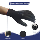 YOUKE OLA 120 Pair Gardening Gloves for Men Women, Breathable Rubber Coated Garden Gloves Working Gloves for Gardening, Construction (Black, Red, Blue)