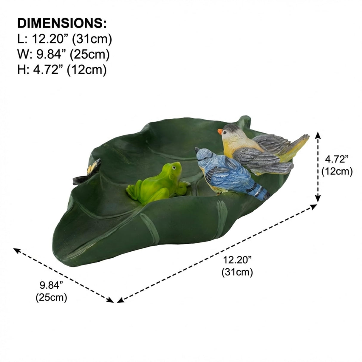Elenon Frog Decorative Gutter Downspout Extension Statue, Lotus Leaf Gutter Guardian Rain Downspout Splash Block Outdoor, Garden Rain Downspout Extender for 3" × 4" Downspouts Decor