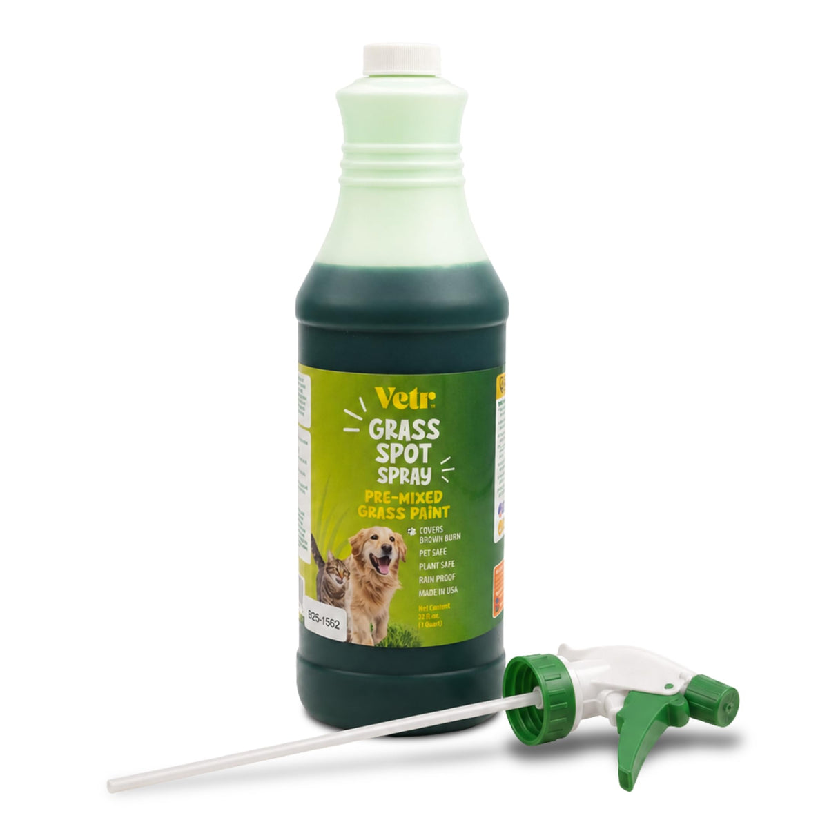 vetr Dog Repair Grass Paint, 32 oz - Pet Safe Lawn Color, Rainproof, Made in USA