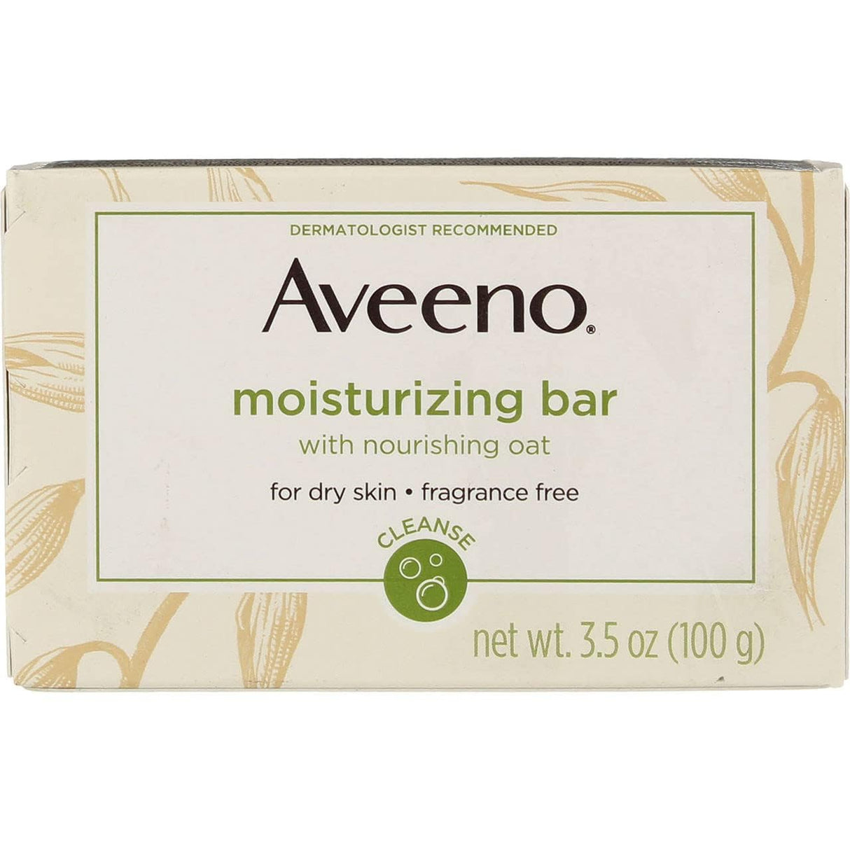 AVEENO Naturals Moisturizing Bar for Dry Skin 3.50 oz (Pack of 12) - Packaging May Vary
