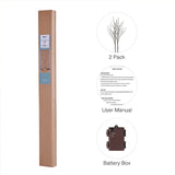 Birchlitland Lighted Brown Branches 32IN 100 LED with Timer Battery Operated, Artificial Tree Branch with Warm,Willow Branch Lights for Home Bedroom Fireplace Christmas Holiday Decoration