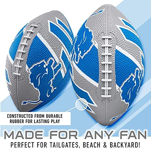 Franklin Sports NFL Team Footballs - Rubber Youth Mini Footballs for All NFL Teams - Kids Junior 8.5" Football - Official NFL Licensed Footballs