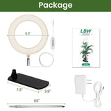 LBW Grow Lights for Indoor Plants, 6.3" Full Spectrum Plant Light with Base, 65" Height Adjustable Grow Lamp, 6/8/12/16H Auto Timer, 3 Colors, 5 Dimmable Levels, for Tall Large Plants, Bamboo Grain