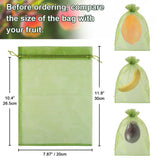Shintop 100Pcs Fruit Protection Bags, 8x12 Inch Green Grape Netting Cover
