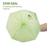 SUPERBIO 3 Gallon Compostable Food Waste Bags, 80 Count, Food Scrap Bags with Handles, ASTM D6400, BPI and OK compost INDUSTRIAL