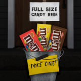 M&M'S Milk Chocolate Candy, Bulk Candy Variety Pack, Full Size, Pack of 18