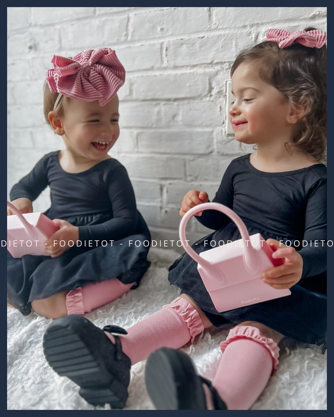 FoodieTot Toddler Snack Purse | Baby Toddler Gift Set | Snack Container for Puffs & Yogurt Melts | Toddler Snack Dispenser | Birthday Christmas Gift for Girls Age 1–4 Years