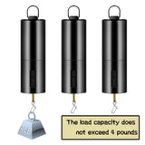 2 Pieces Hanging Black Rotating Motor Wind Spinner Mobile Battery Operated Motor Multi-Purposes Rotatable Hook for Garden Decoration Accessory Supplies