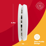 FIRST ALERT Battery Powered P1210E Smoke Alarm, White