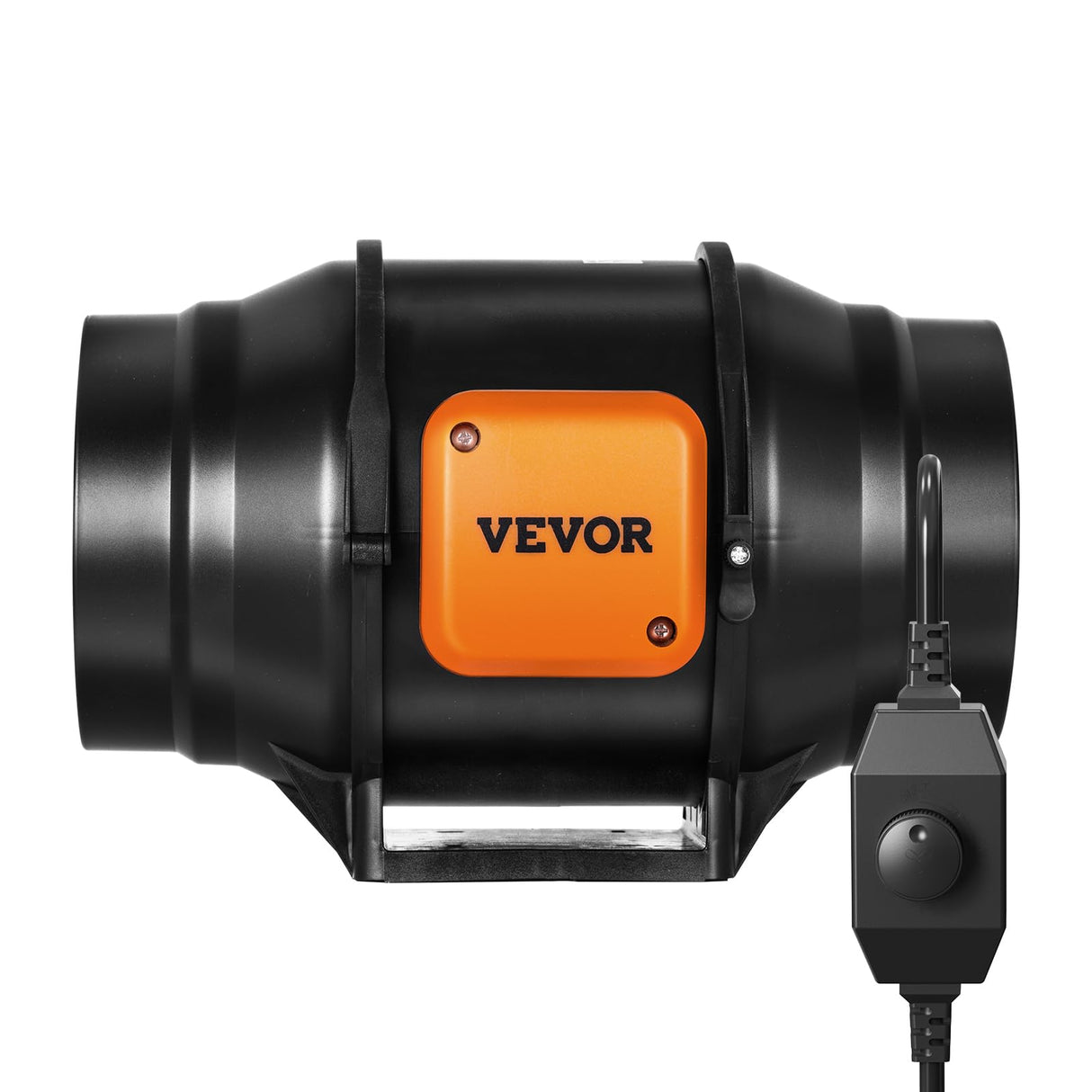 VEVOR Inline Duct Fan, 6-Inch 400 CFM with Variable Speed Controller, Quiet AC-Motor Ventilation Exhaust Fan for Cooling Booster, Grow Tents, Hydroponics