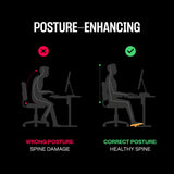 Adjustable Under Desk Foot Stool - Ergonomic Foot Rest with 7 Angles - Walnut