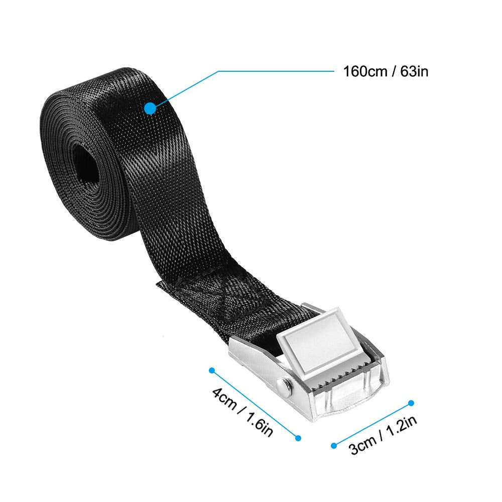 Picowe Cooler Tie Down Kit - Cam Buckle Lashing Straps for YETI & RTIC Coolers