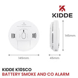Kidde 10SCO Combination Smoke and Carbon Monoxide Alarm with Voice Notification