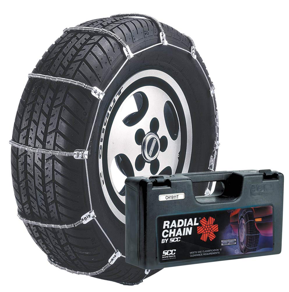 SCC SC1014 Radial Chain Cable Traction Tire Chain - Set of 2