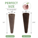 TISOHUGO 100 Pack Grow Sponges, Seed Pods Replacement Root Growth Sponges Compatible with AeroGarden, Moldy-Free, Sponges Kit with 10 Pod Labels for Hydroponic Indoor Garden System