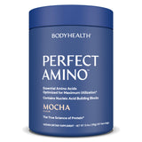 BodyHealth PerfectAmino Powder - BCAA and EAA Powder for Pre and Post Workout - Amino Acid Energy Drink for Men and Women to Support Lean Muscle and Recovery - Mocha - 60 Servings