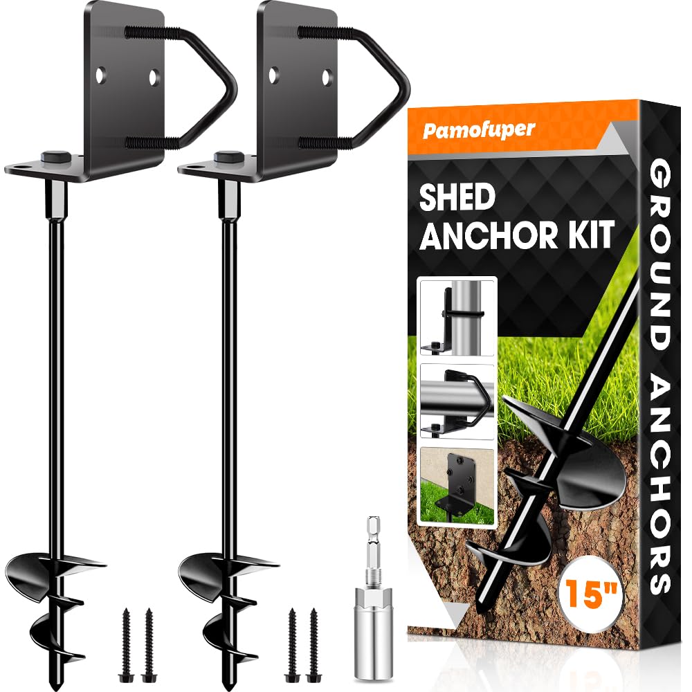 Ground Anchors Shed Anchors 14" Set of 2 Trampoline Stakes
