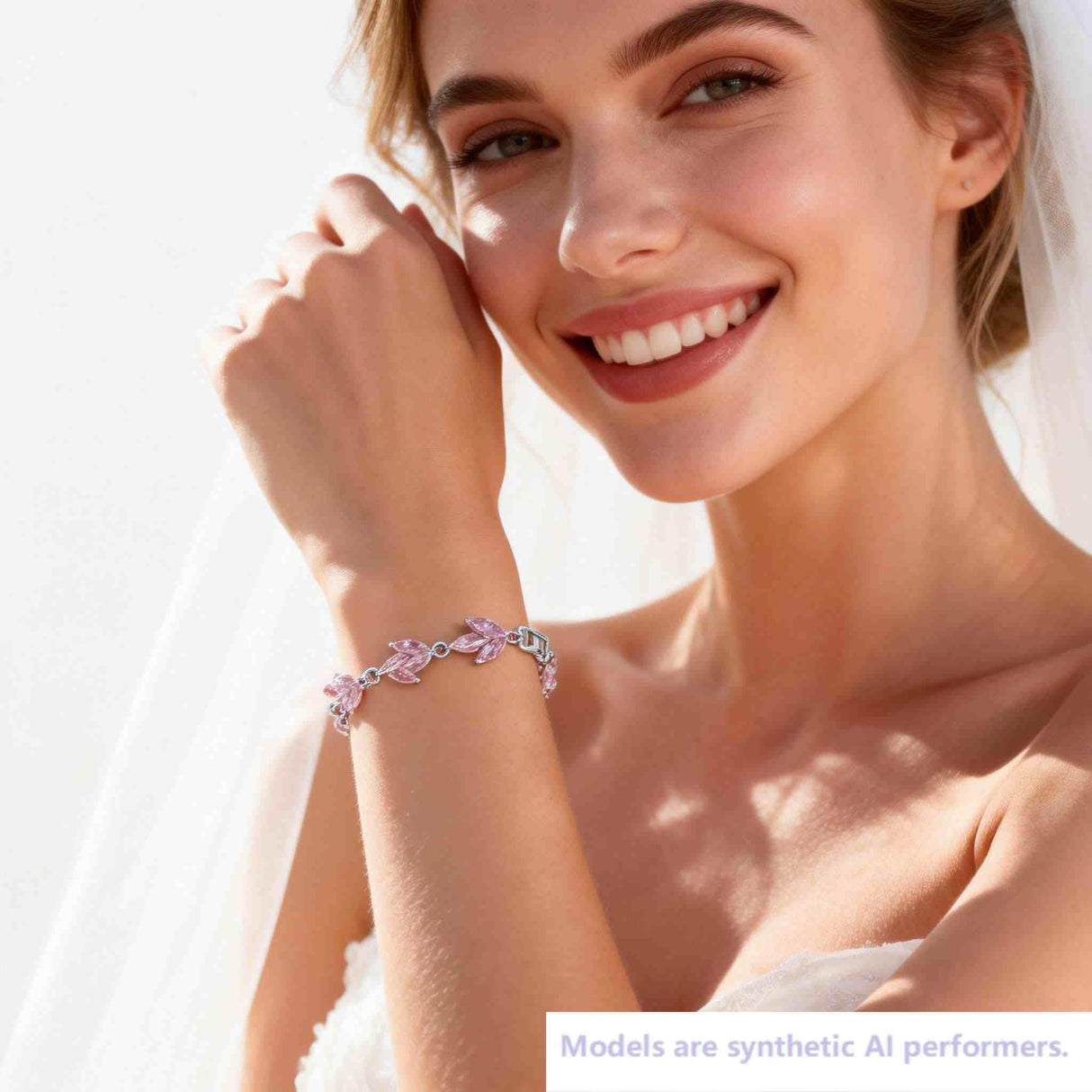Kamirola Wedding Bridal Jewelry Set for Women, Necklace Dangle Earrings Bracelet Set for Women,Brides,Bridesmaids Crystal Jewelry Set for Wedding Prom Party Crystal Necklace Earrings Bracelet Set