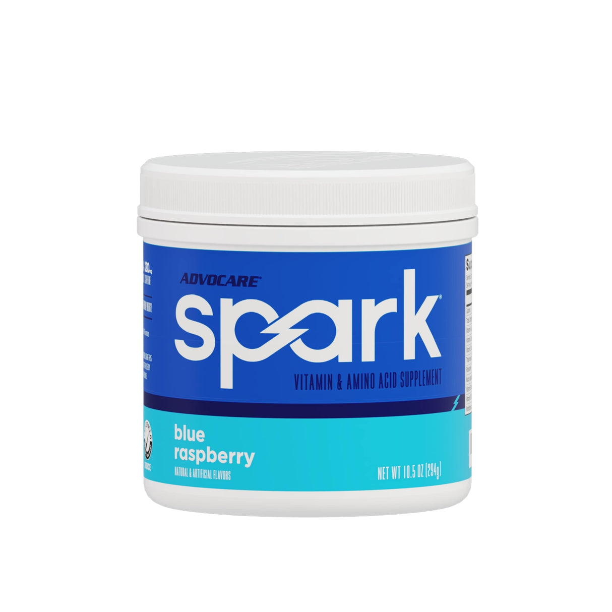 AdvoCare Spark Vitamin & Amino Acid Supplement - Focus & Energy Drink Powder Mix with Vitamin A, B-6, C & E - Also Includes L-Carnitine & L-Tyrosine - Blue Raspberry - 10.5 oz
