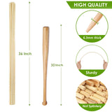 Vesyman 100 PCS 3FT Bamboo Plant Stakes, 6.3mm Thick Bamboo Stakes