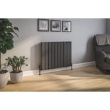 Sandy Beach Anthracite Radiator Pipe Covers - Anthracite TRV Thermostatic Radiator Valve Pipe Cover, Radiator Pipe Covers Anthracite Grey Pipe Sleeves & Collars, Anthracite Pipe Covers (130mm x 18mm)