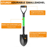 HIGHLIGHT Kids Digging Shovel, Beach 28Inch Fiberglass D Grip Round Green